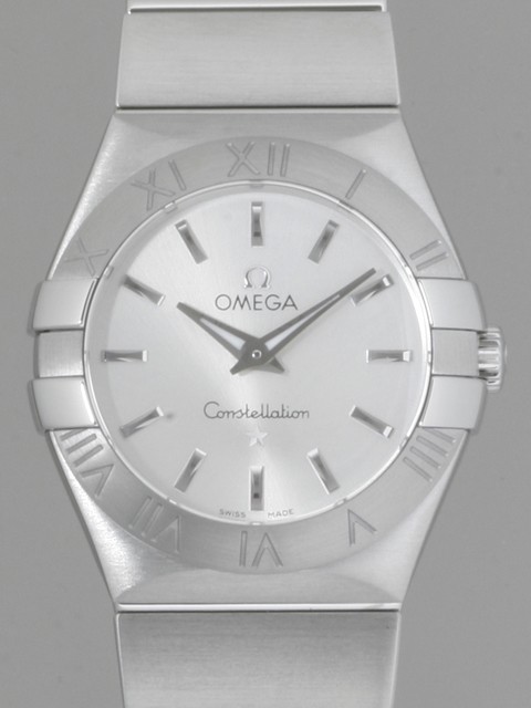 オメガスーパーコピー コンステレーション ブラッシュ 123.10.27.60.02.001 SS クォーツ シルバー