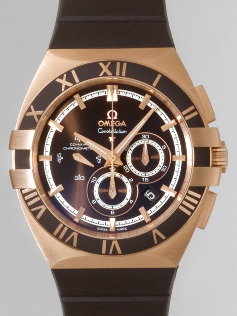 オメガ OMEGA コンステレーション 121.62.41.50.13.001 ダブル?イーグル クロノグラフ ブラウン