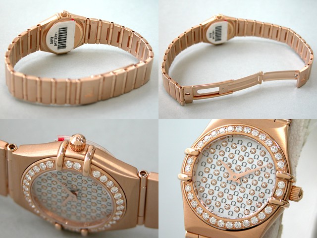 オメガ OMEGA コンステレーション95 1156.77 RG ダイヤベゼル ホワイトシェル