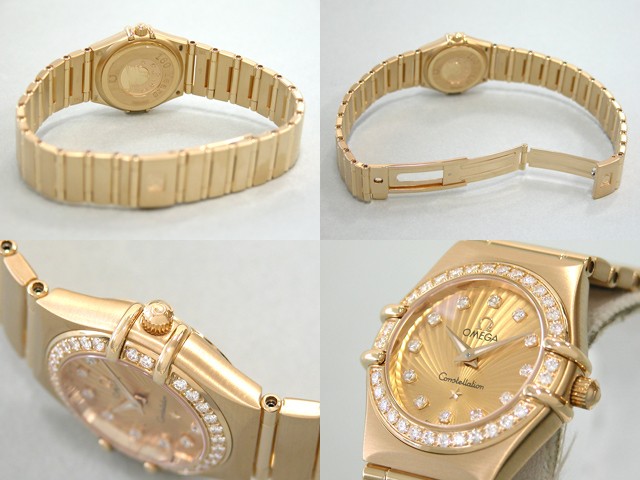 オメガ OMEGA コンステレーション ミニ 111.55.23.60.58.001 ダイヤベゼル 12Pダイヤ 160周年記念モデル シャンパン