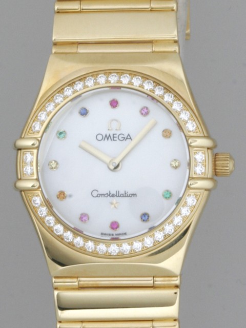 オメガ OMEGA コンステレーション アイリス マイチョイス 1154.79 YG ダイヤベゼル ホワイトシェル