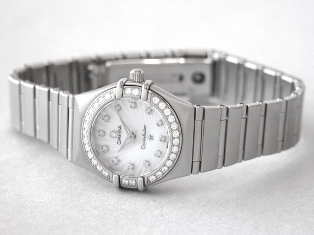 オメガ OMEGA コンステレーション ミニ 111.15.23.60.55.001 ダイヤベゼル 12Pダイヤ 160周年記念モデル ホワイトシェル