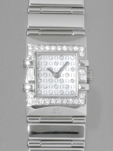 オメガ OMEGA コンステレーション カレ クアドラ 1539.77 SS ダイヤベゼル ホワイトシェル