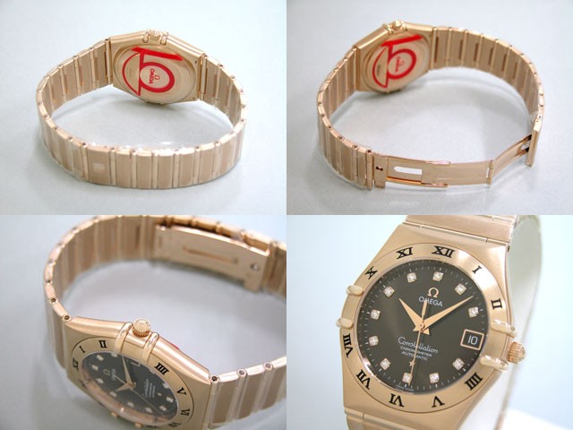 オメガスーパーコピー コンステレーション 1103.60 RG 11Pダイヤ クロノメーター ブラウン