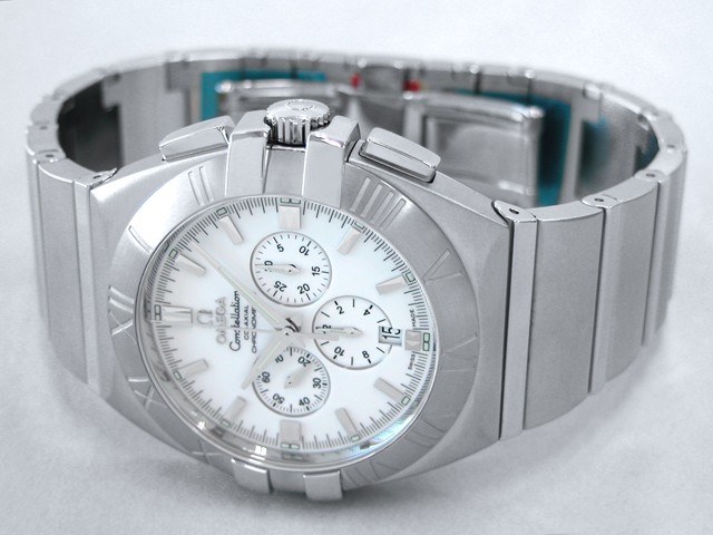 オメガスーパーコピー コンステレーション 1514.20 ダブル?イーグル クロノグラフ ホワイト