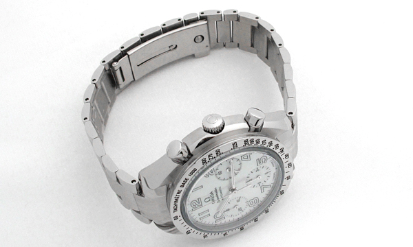 オメガ スピードマスター リデュースド 3534-70 レディース ホワイト