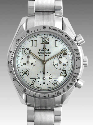 オメガ スピードマスター リデュースド 3534-70 レディース ホワイト