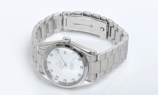 オメガスーパーコピー シーマスター コーアクシャル アクアテラ 2504-75 ダイヤモンド ホワイト