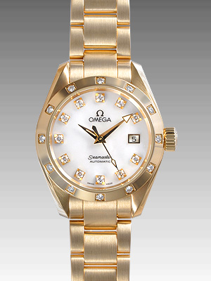 オメガスーパーコピー シーマスター アクアテラ 2164-75 イエローゴールド ホワイト