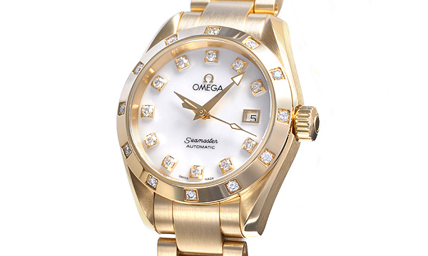 オメガスーパーコピー シーマスター アクアテラ 2164-75 イエローゴールド ホワイト