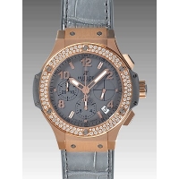 ウブロ ビッグバン アールグレイダイヤモンド 341.PT.5010.LR.1104 ピンクゴールド グレー