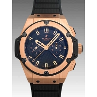 ウブロ キングパワー フドロワイヤント ゴールド 715.PX.1128.RX ブラック