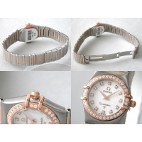 オメガスーパーコピー OMEGA コンステレーション ミニ 1360.75 ダイヤベゼル 12Pダイヤ ホワイトシェル