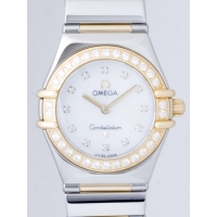 オメガ OMEGA コンステレーション 1365.75 マイチョイス ダイヤベゼル 12Pダイヤ ホワイトシェル
