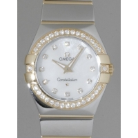 オメガ OMEGA コンステレーション ポリッシュ 123.25.27.60.55.007 SS/YG 12Pダイヤ