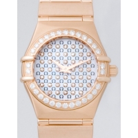 オメガ OMEGA コンステレーション95 1156.77 RG ダイヤベゼル ホワイトシェル