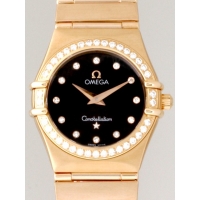 オメガ OMEGA コンステレーション95 1158.60 RG 12Pダイヤ ダイヤベゼル ブラウン