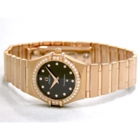 オメガ OMEGA コンステレーション95 1158.60 RG 12Pダイヤ ダイヤベゼル ブラウン