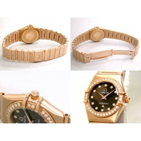 オメガ OMEGA コンステレーション95 1160.60 RG 12Pダイヤ ダイヤベゼル ブラウン