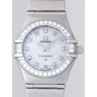 オメガ OMEGA コンステレーション ミニ 111.15.23.60.55.001 ダイヤベゼル 12Pダイヤ 160周年記念モデル ホワイトシェル