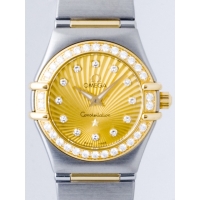 オメガ OMEGA コンステレーション ミニ 111.25.23.60.58.001 ダイヤベゼル 12Pダイヤ 160周年記念モデル シャンパン