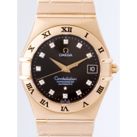 オメガスーパーコピー コンステレーション 1103.60 RG 11Pダイヤ クロノメーター ブラウン
