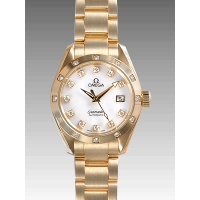 オメガスーパーコピー シーマスター アクアテラ 2164-75 イエローゴールド ホワイト