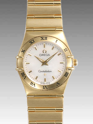 オメガスーパーコピー コンステレーション 1172-70 イエローゴールド レディース ホワイト