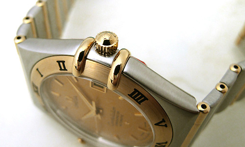 オメガスーパーコピー コンステレーション 1202-10 ステンレス・イエローゴールド シャンパン