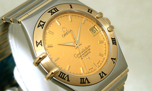 オメガスーパーコピー コンステレーション 1202-10 ステンレス・イエローゴールド シャンパン