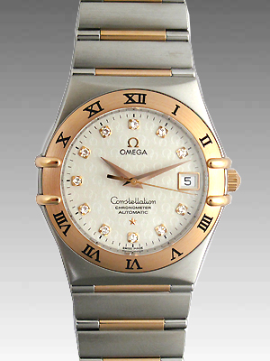 オメガスーパーコピー コンステレーション 1304-35 ステンレス・ピンクゴールド シルバー