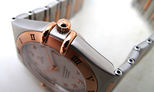 オメガスーパーコピー コンステレーション 1304-35 ステンレス・ピンクゴールド シルバー