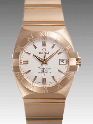 オメガスーパーコピー コンステレーション コーアクシャル 1101-30 ピンクゴールド シルバー