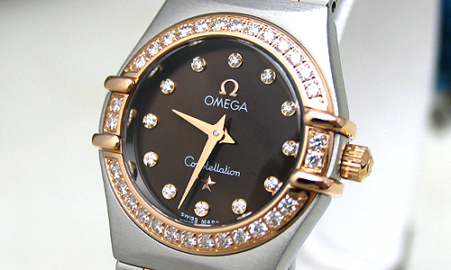 オメガスーパーコピー コンステレーション ミニ 1360-60 ステンレス・ピンクゴールド レディース