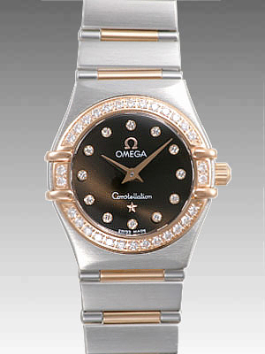 オメガスーパーコピー コンステレーション ミニ 1360-60 ステンレス・ピンクゴールド レディース