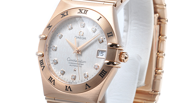 オメガスーパーコピー コンステレーション 1104-35 ピンクゴールド ダイヤモンド シルバー