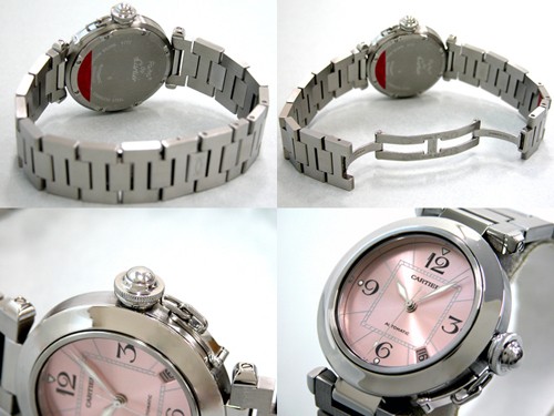 カルティエスーパーコピー Cartier パシャＣ W31075M7 ピンク 自動巻 ボーイズ