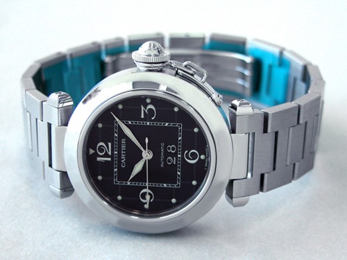 カルティエスーパーコピー Cartier パシャＣ W31053M7 ビックデイト ブラック