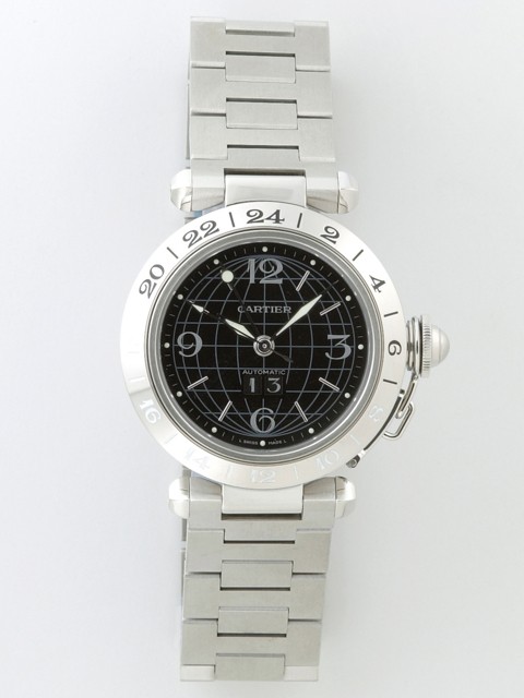 カルティエスーパーコピー Cartier パシャＣ W31049M7 ＧＭＴ ブラック 自動巻 ボーイズ