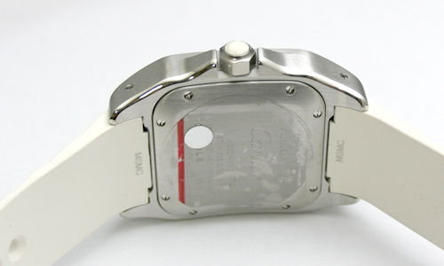 カルティエスーパー サントス１００ ＭＭ W20129U2 ステンレス・ラバー シルバー