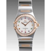 オメガスーパーコピー コンステレーション ミニ アイリス 1368-79 レディース ホワイト