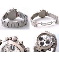 カルティエスーパーコピー Cartier パシャＣ W31048M7 クロノグラフ シルバー／黒目
