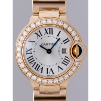 カルティエスーパーコピー Cartier バロンブルー ケースダイヤ WE90023 ＰＧ ＳＭ シルバー