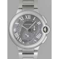 カルティエスーパーコピー Cartier バロンブルー クロノグラフ W6920025 SS XL ブラック