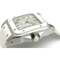 カルティエスーパー サントス１００ ＭＭ W20129U2 ステンレス・ラバー シルバー
