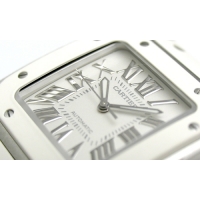 カルティエスーパー サントス１００ ＭＭ W20129U2 ステンレス・ラバー シルバー