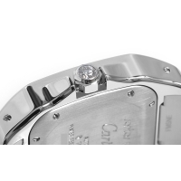 カルティエスーパー サントス１００ ＭＭ WM50460M ホワイトゴールド シルバー