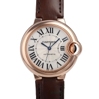 カルティエスーパーコピー バロンブルー ３３ｍｍ W6920069 ピンクゴールド シルバー レディース
