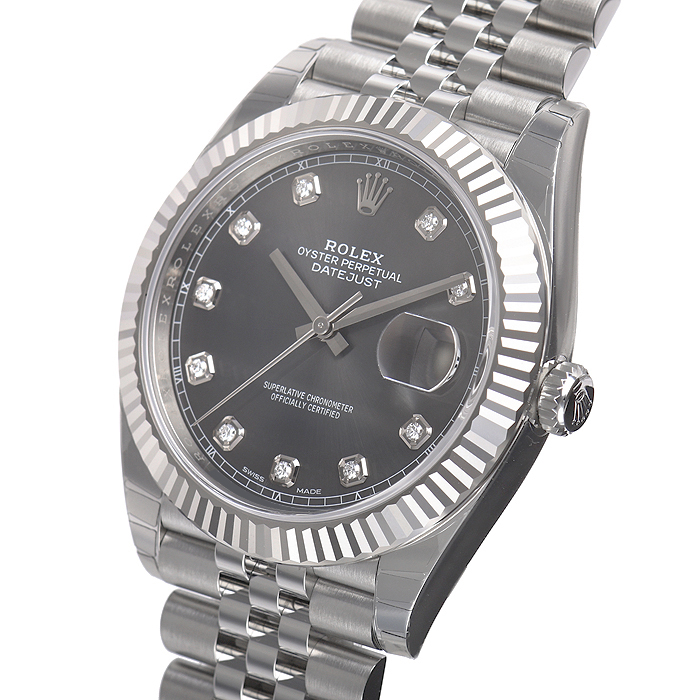 ロレックススーパーコピー デイトジャスト４１ 126334G ダイヤモンド 基本仕様は本物と同じ形のROLEX です