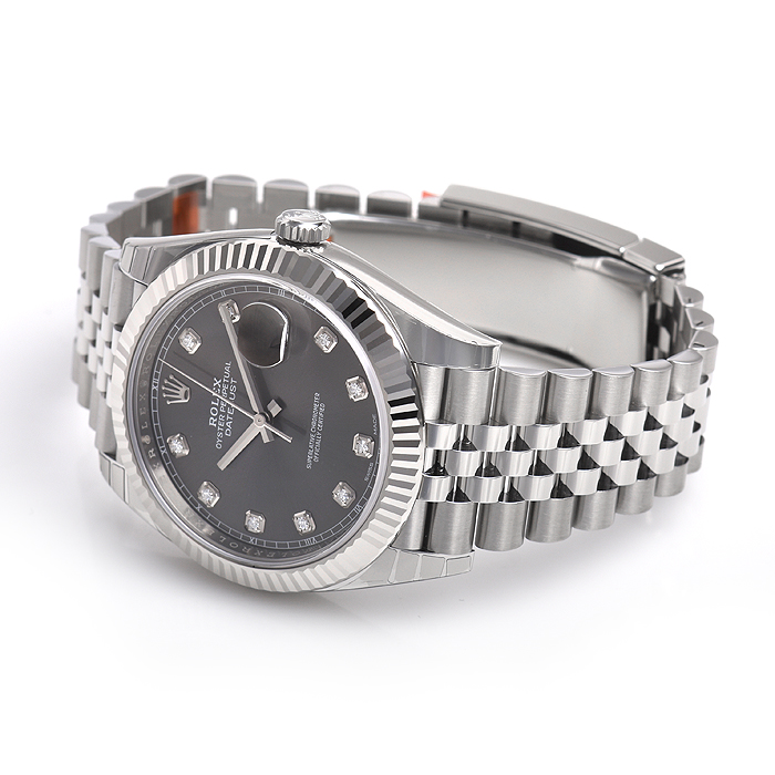 ロレックススーパーコピー デイトジャスト４１ 126334G ダイヤモンド 基本仕様は本物と同じ形のROLEX です